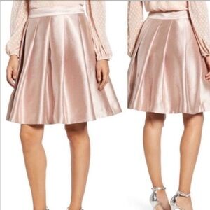 Rachel Parcell Full Twill Rose Pink Skirt M